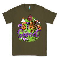 Army Green stay sweet halloween Classic Tee - BundleAndBundleShop