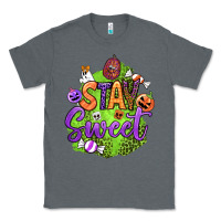 Charcoal Heather stay sweet halloween Classic Tee - BundleAndBundleShop