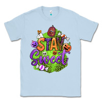Dusty Blue stay sweet halloween Classic Tee - BundleAndBundleShop