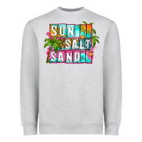 Heather Grey sun salt sand summer Heavyweight Sweatshirt - Zillion Design Studio