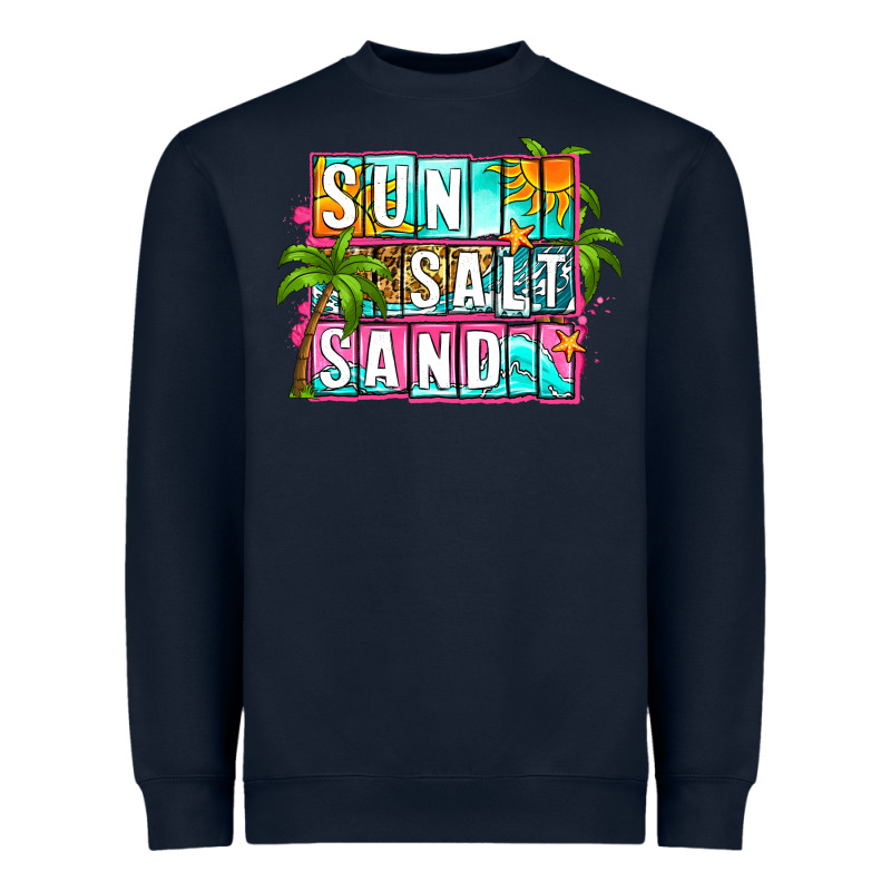 Sun Salt Sand Summer Heavyweight Sweatshirt by Zillion Design Studio | Teevron