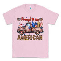 Bubblegum Pink proud to be american truck Classic Tee - BundleAndBundleShop