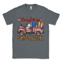 Charcoal Heather proud to be american truck Classic Tee - BundleAndBundleShop