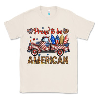 Natural proud to be american truck Classic Tee - BundleAndBundleShop