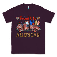 Plum proud to be american truck Classic Tee - BundleAndBundleShop