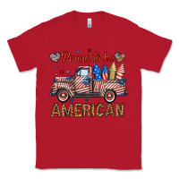 Red proud to be american truck Classic Tee - BundleAndBundleShop