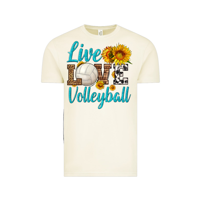 Live Love Volleyball Vintage Tee by HRA Design Shop | Teevron