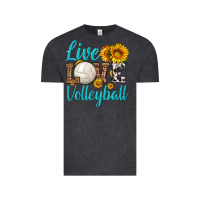 Vintage Black live love volleyball Vintage Tee - HRA Design Shop