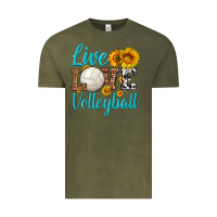 Vintage Olive live love volleyball Vintage Tee - HRA Design Shop