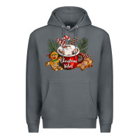 Rock christmas vibes hot cocoa Premium Hoodie - LillyAllenDesigns