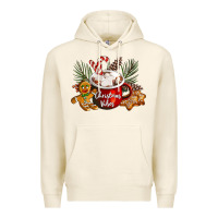 Tofu christmas vibes hot cocoa Premium Hoodie - LillyAllenDesigns