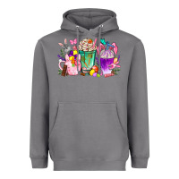 Storm Easter coffee cups with Bunny Heavyweight Hoodie - NancyCooperArtShop