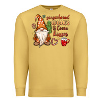 Antique Gold gingerbread wishes cocoa kisses Premium Sweatshirt - MaliasSmallBusiness