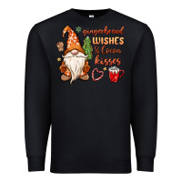 Black gingerbread wishes cocoa kisses Premium Sweatshirt - MaliasSmallBusiness