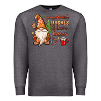 Charcoal Heather gingerbread wishes cocoa kisses Premium Sweatshirt - MaliasSmallBusiness
