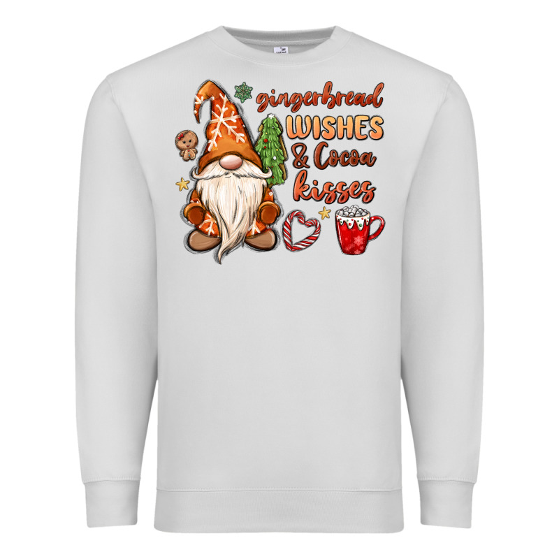 Gingerbread Wishes Cocoa Kisses Premium Sweatshirt by MaliasSmallBusiness | Teevron