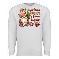 Dove Grey gingerbread wishes cocoa kisses Premium Sweatshirt - MaliasSmallBusiness