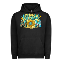 Pigment Black Blessed Mom with Sunflowers Urban Hoodie - texasbilliewilder