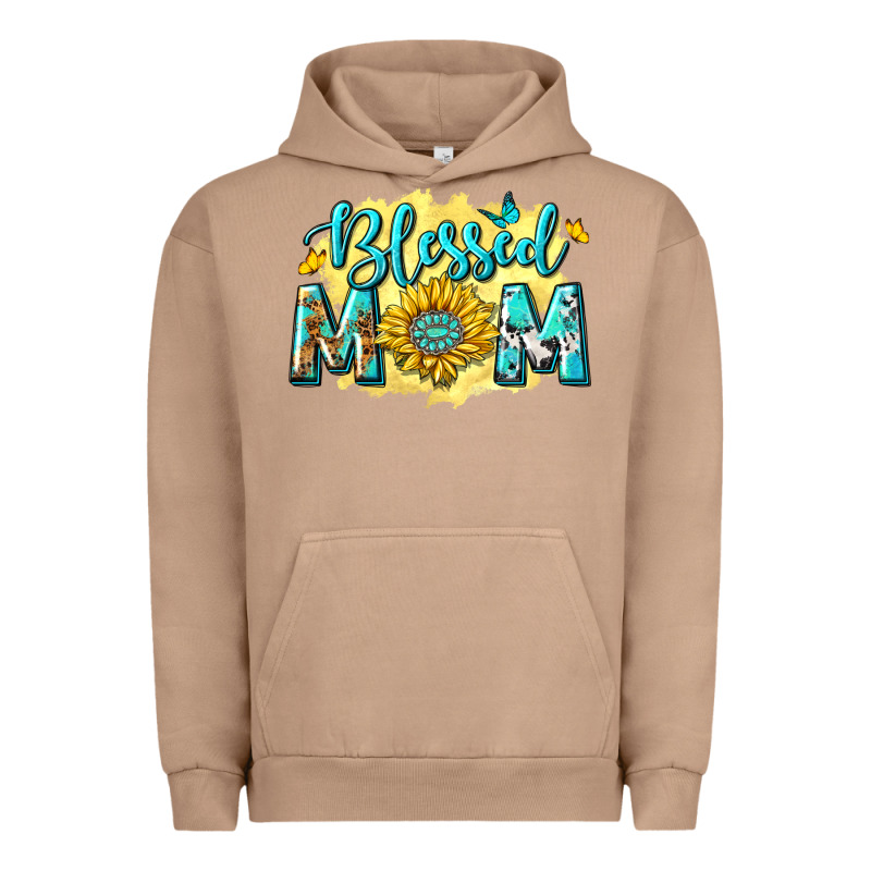 Blessed Mom With Sunflowers Urban Hoodie by texasbilliewilder | Teevron
