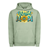 Pigment Oil Green Blessed Mom with Sunflowers Urban Hoodie - texasbilliewilder