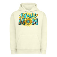 Pigment Pistachio Blessed Mom with Sunflowers Urban Hoodie - texasbilliewilder