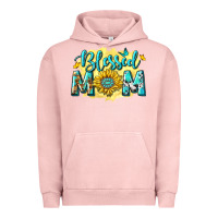 Pigment Salmon Blessed Mom with Sunflowers Urban Hoodie - texasbilliewilder