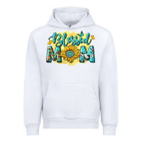 White Blessed Mom with Sunflowers Urban Hoodie - texasbilliewilder