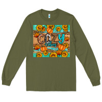 Army Green cozy vibes Long Sleeve Tee - Artiststas