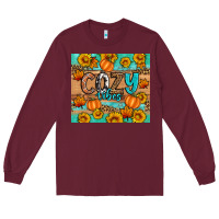 Burgundy cozy vibes Long Sleeve Tee - Artiststas
