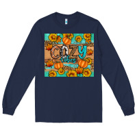 Navy cozy vibes Long Sleeve Tee - Artiststas