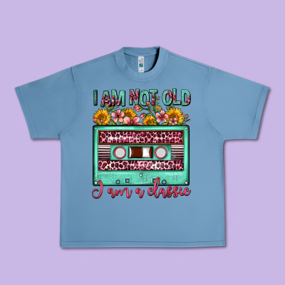 I Am Not Old I Am A Classic Sunflower Floral Casse Urban Heavy Tee Designed By Fadigitalartstudio