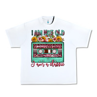White i am not old i am a classic sunflower floral casse Urban Heavy Tee - FaDigitalArtStudio