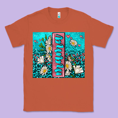 Turquoise Leopard Mama Classic Tee Designed By Adodesignshop