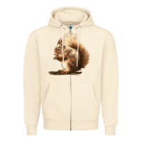 Sandshell Squirrels Zipper Hoodie - LillyAllenDesigns