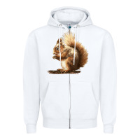 White Squirrels Zipper Hoodie - LillyAllenDesigns