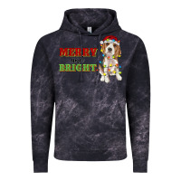 Cloud Black merry and bright beagle Vintage Hoodie - RanaPortraitStore
