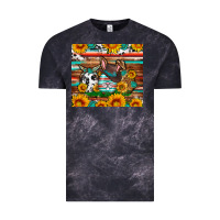 Cloud Black Easter eggs sunflower gemstone tumbler Easter Day Vintage Tee - Neo Western