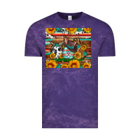 Cloud Purple Easter eggs sunflower gemstone tumbler Easter Day Vintage Tee - Neo Western