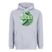 Heather Grey st. patrick's day lucky Heavyweight Hoodie - MaliasSmallBusiness