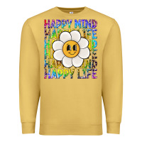 Antique Gold happy mind happy life Premium Sweatshirt - NancyCooperArtShop