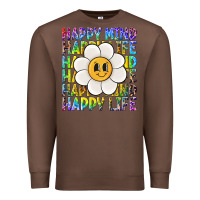Chestnut happy mind happy life Premium Sweatshirt - NancyCooperArtShop