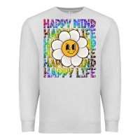 Dove Grey happy mind happy life Premium Sweatshirt - NancyCooperArtShop