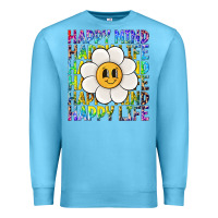 Ocean Blue happy mind happy life Premium Sweatshirt - NancyCooperArtShop