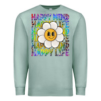 Seafoam happy mind happy life Premium Sweatshirt - NancyCooperArtShop