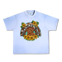 Grape Ice scottish calf sunflowers rainbow Urban Heavy Tee - BarkalooDesign