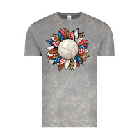 Cloud Rock volleyball sunflower Vintage Tee - HRA Design Shop