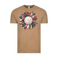 Volleyball Sunflower Vintage Tee | Teevron