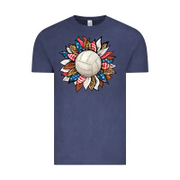 Vintage Denim volleyball sunflower Vintage Tee - HRA Design Shop