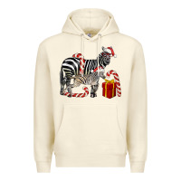 Sandshell Christmas Zebra Baby And Mama Premium Hoodie - LillyAllenDesigns