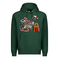 Sports Green Christmas Zebra Baby And Mama Premium Hoodie - LillyAllenDesigns